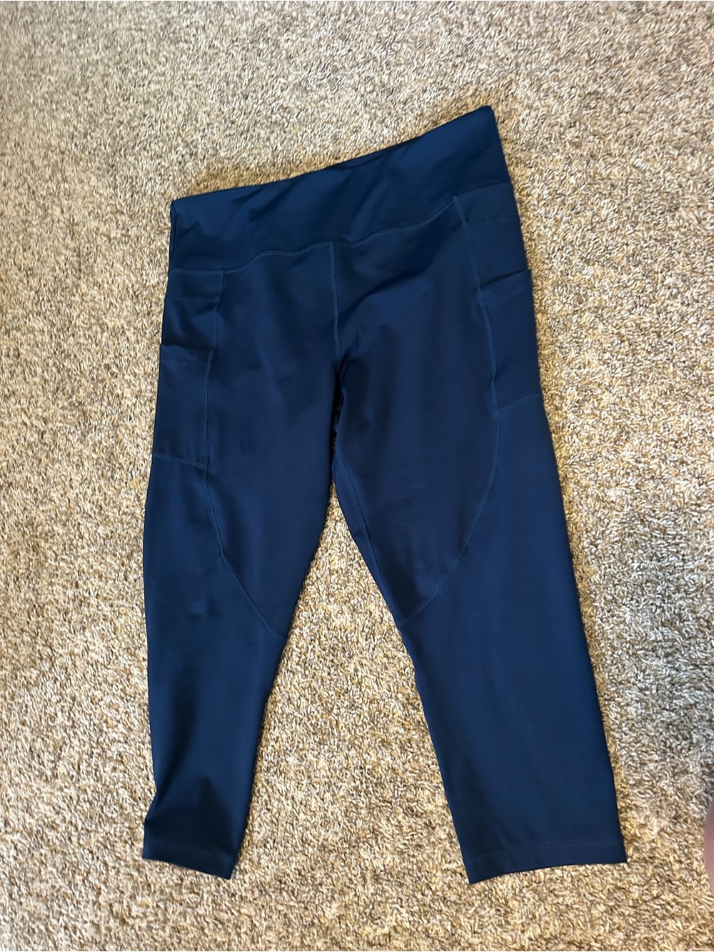 ZYIA Navy Performance Capri Leggings